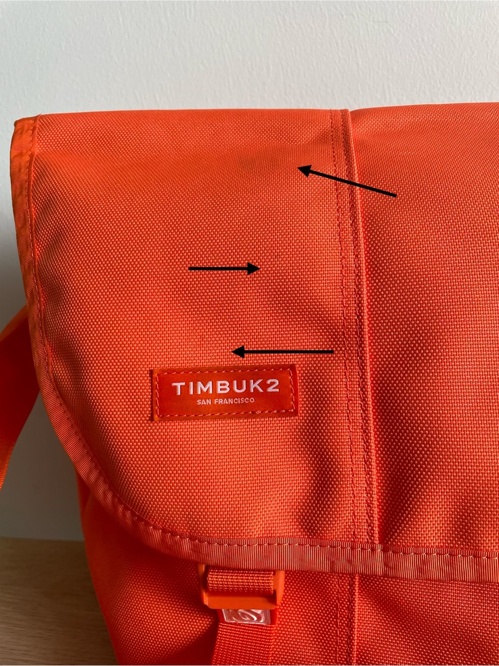 Timbuk2 medium messenger bag high visibility orange bike commuter high vis - Picture 2 of 7